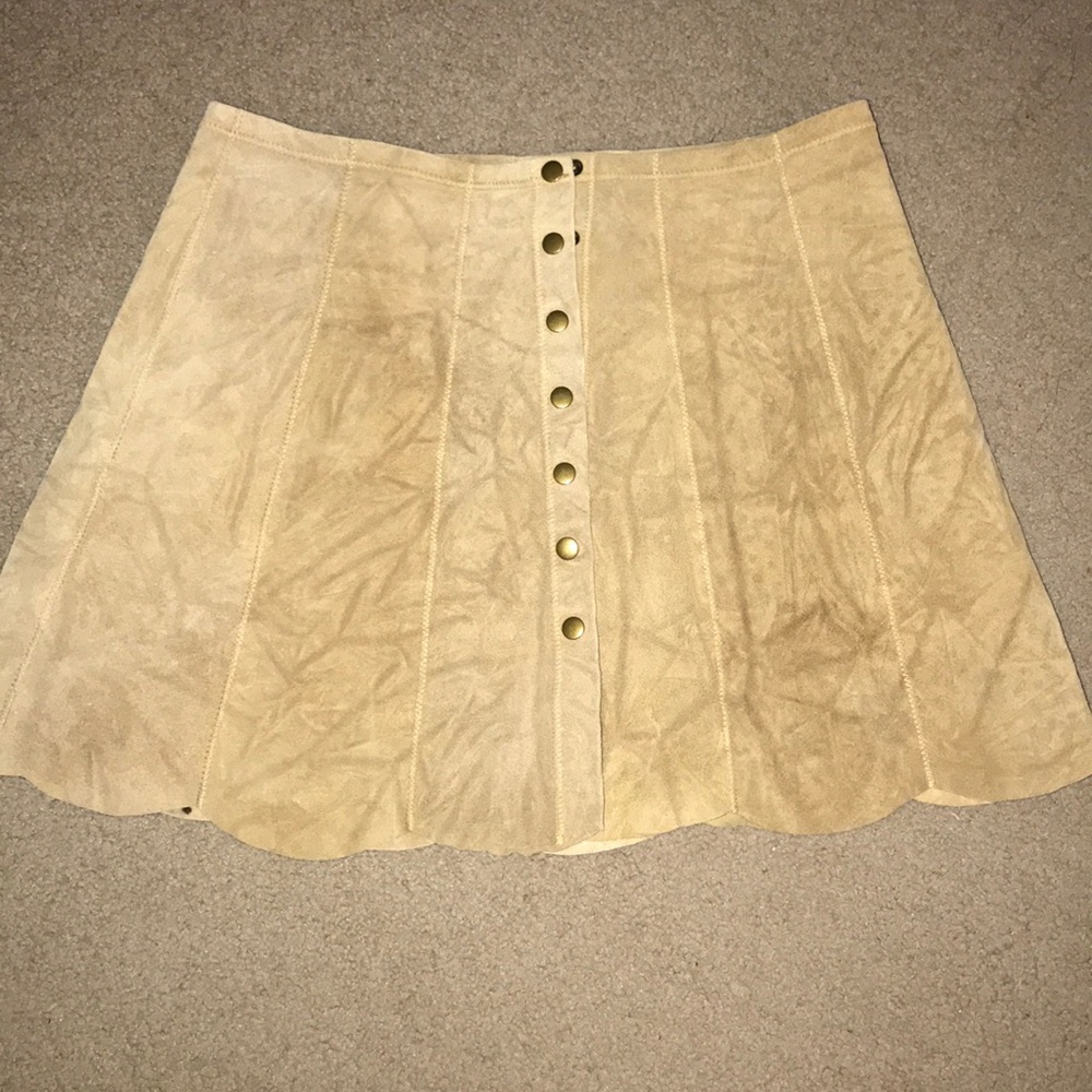 Reformation suede skirt!